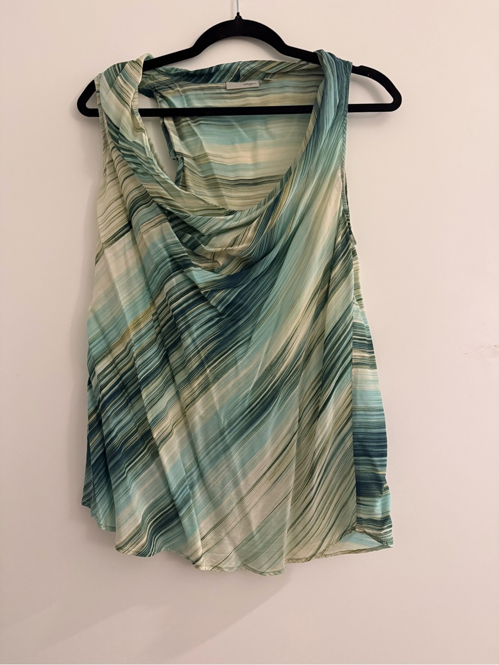 Light Aqua & Seafoam Draped Women's Top